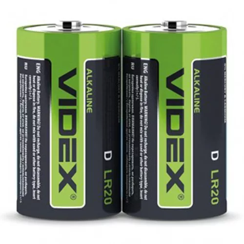 Батарейка VIDEX Alkaline LR20 (D) S2 (12/144) кор. 22529
